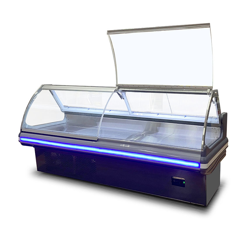 Tiendas de alimentos cocinados de alta calidad en fábricas/mercados que utilizan exhibición refrigerada de refrigeradores de alimentos cocinados