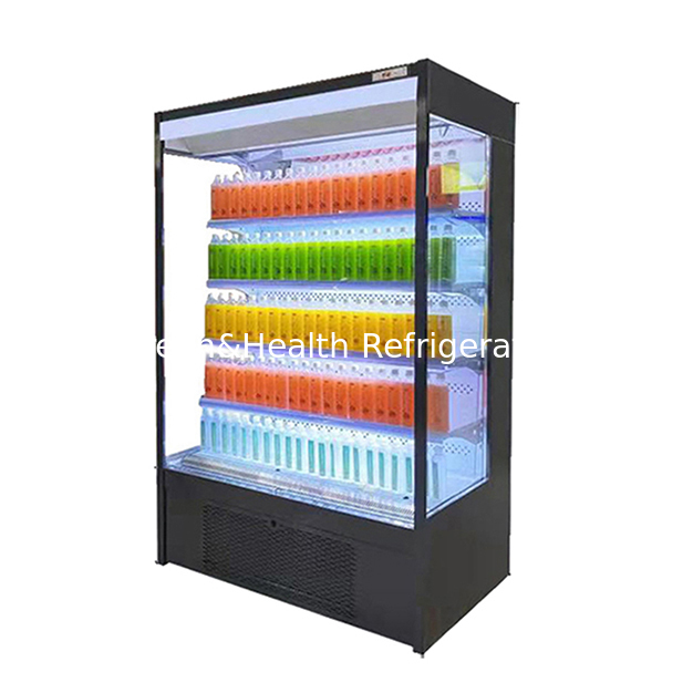 Ventas directas de fábrica Supermercados/tiendas utilizan estanterías abiertas de varias capas Pequeños refrigeradores