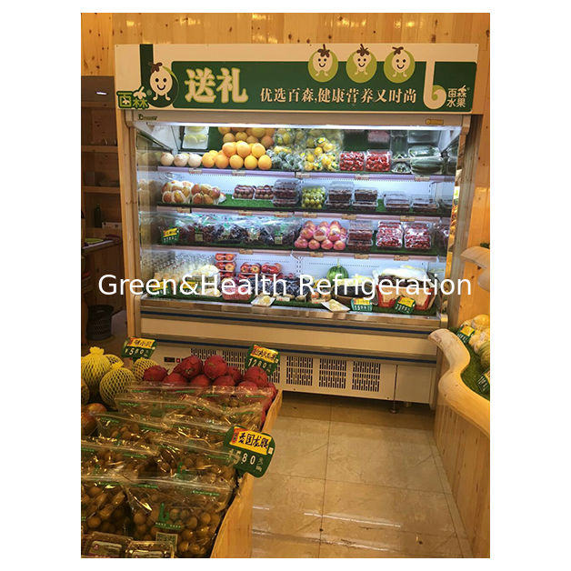 Frigorífico comercial de tipo abierto con compresor incorporado