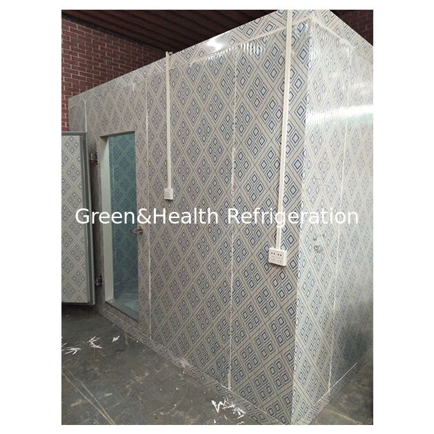 Cuarto de almacenamiento en frío de espuma de poliuretano duro personalizado con control de temperatura electrónico digital y descongelamiento eléctrico automático