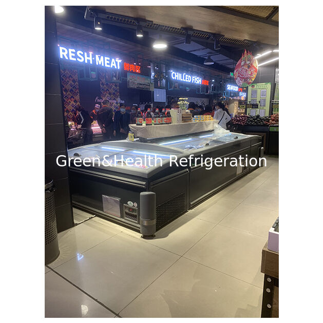 Supermercado/tienda de almacenamiento de alimentos congelados de gran tamaño horizontal