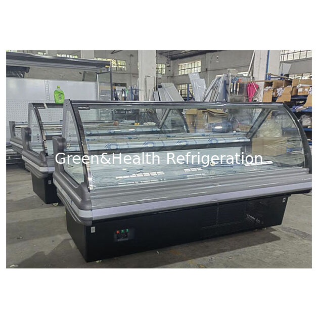 Compresor importado montado en la parte inferior, tapa de vuelta, alimentos cocidos, almacenamiento refrigerado, exhibición, congelador