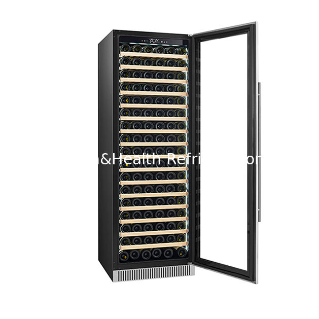Certificado ETL 185 Botella Zona de temperatura única Vino tinto de gama alta refrigerado y congelador de pantalla