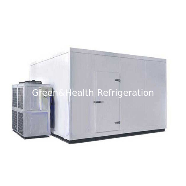 Supermercado a gran escala comercial para almacenar productos alimenticios en una cámara frigorífica de almacenamiento en frío congelado