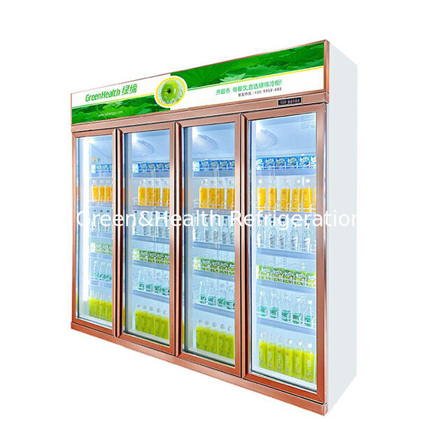 Congelador de Exhibición de Bebidas Comercial con Dos Puertas de Vidrio Antivaho y Sistema de Refrigeración Montado en la Parte Superior Capacidad 1154L