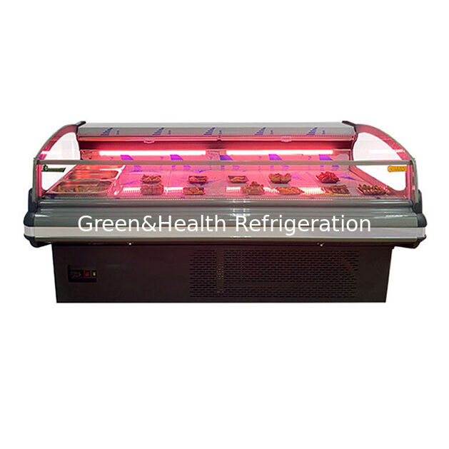 Estilo europeo Moderno Unidad externa de gama alta Display de almacenamiento de carne fresca Congelador refrigerado