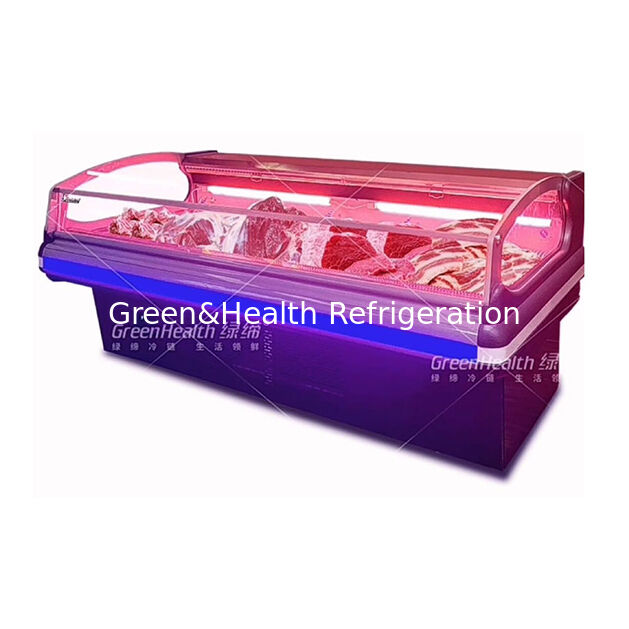 Estilo europeo Moderno Unidad externa de gama alta Display de almacenamiento de carne fresca Congelador refrigerado