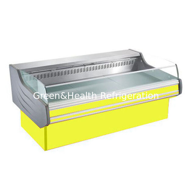 Congelador de Exhibición de Carne de Acero Inoxidable con Descongelación Automática y Luz LED para Exhibición de Carne Fresca