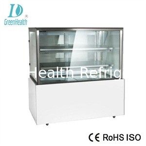 Display de pastel refrigerado Display de panadería Gabinete de puerta de vidrio con compresor importado