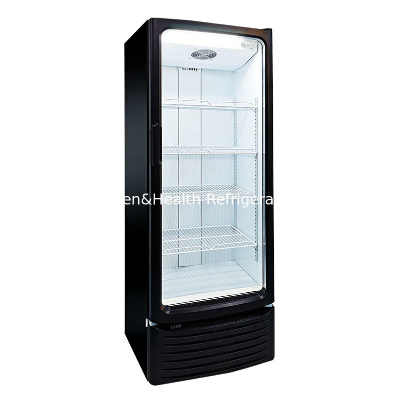 255L Volumen de ventilador de enfriamiento de deshielo automático Display comercial refrigerador de bebidas vertical para tiendas de conveniencia