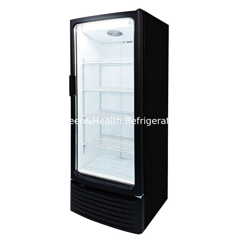 255L Volumen de ventilador de enfriamiento de deshielo automático Display comercial refrigerador de bebidas vertical para tiendas de conveniencia