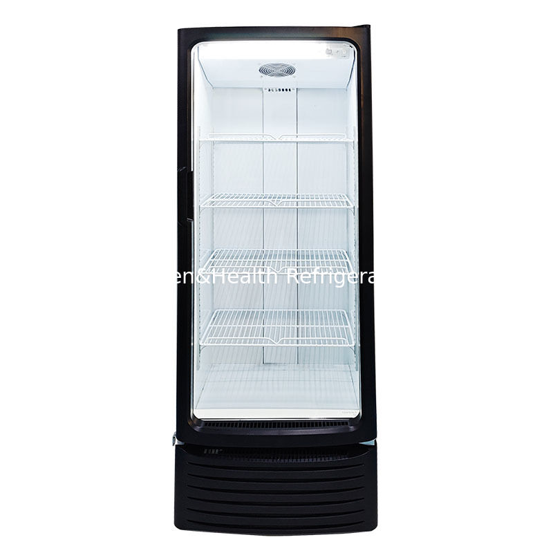 255L Volume Commercial Display Cooler with Fan Cooling and Auto Defrost for Beverage Storage