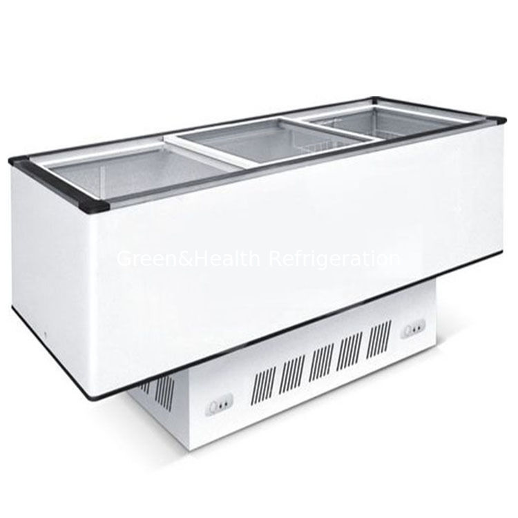Congelador de caja vertical de gran capacidad con compresor Danfoss y descongelamiento automático para uso comercial