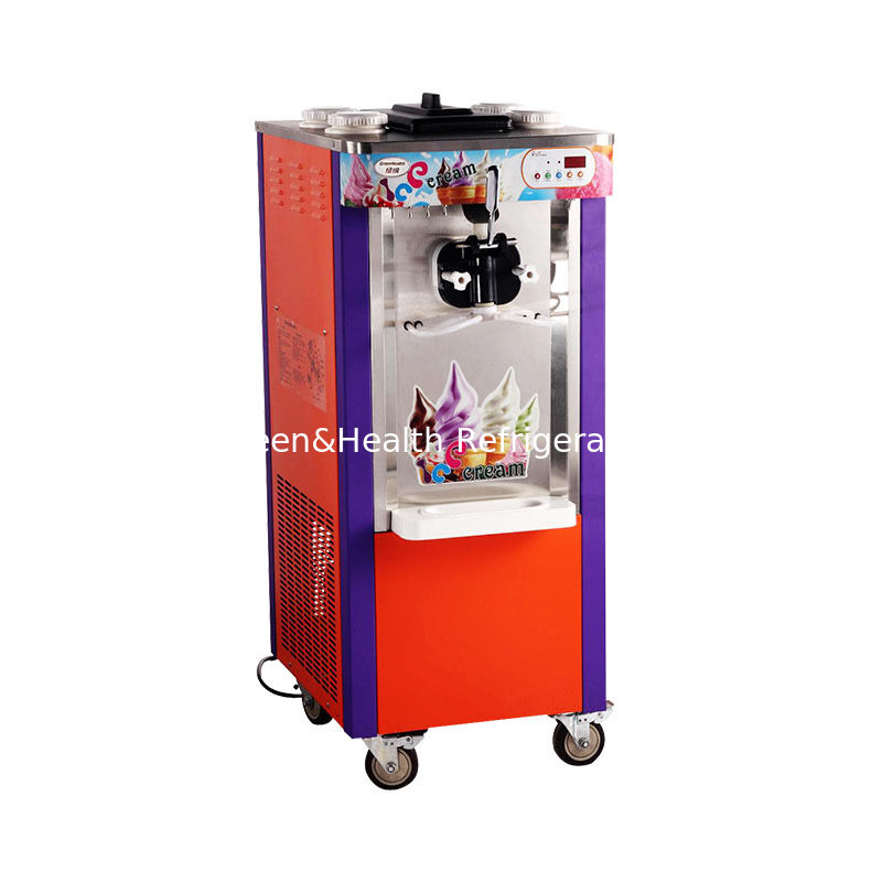 Máquina para hacer helados de acero inoxidable comercial de servicio blando de 22L de 3 sabores