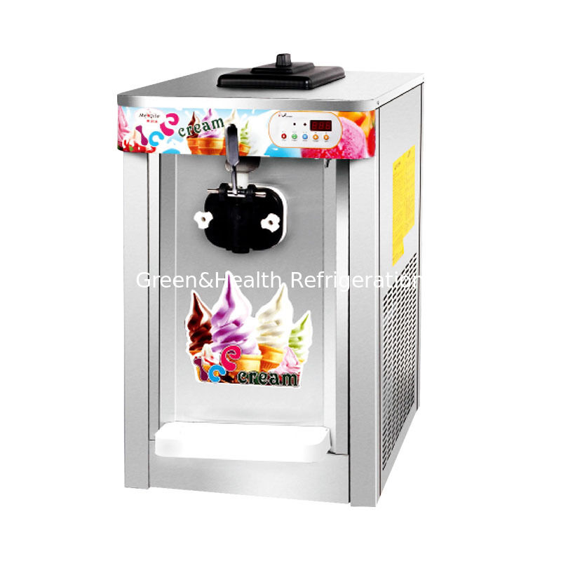 Máquina para hacer helados de acero inoxidable comercial de servicio blando de 22L de 3 sabores