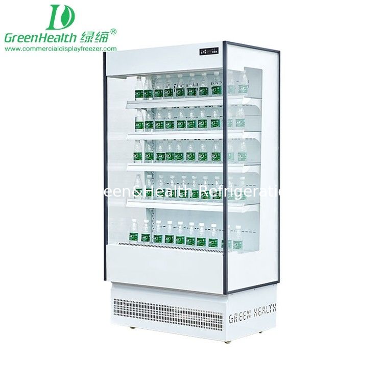 780W Multideck abierto 1.25m Multideck bebidas Tienda de comidas Cafetería Frigorífico