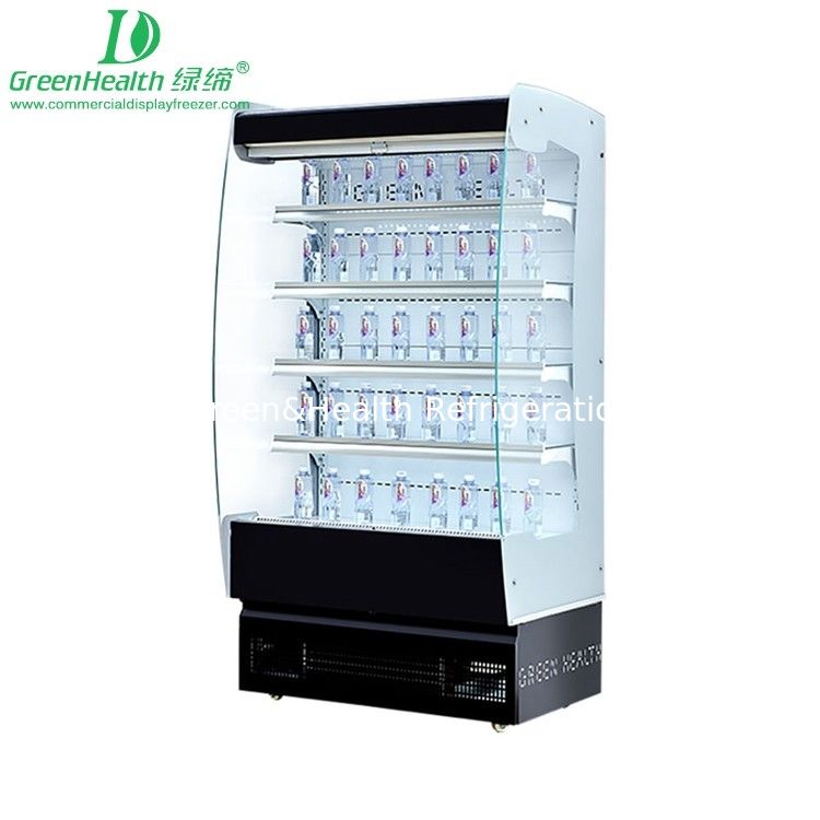780W Multideck abierto 1.25m Multideck bebidas Tienda de comidas Cafetería Frigorífico