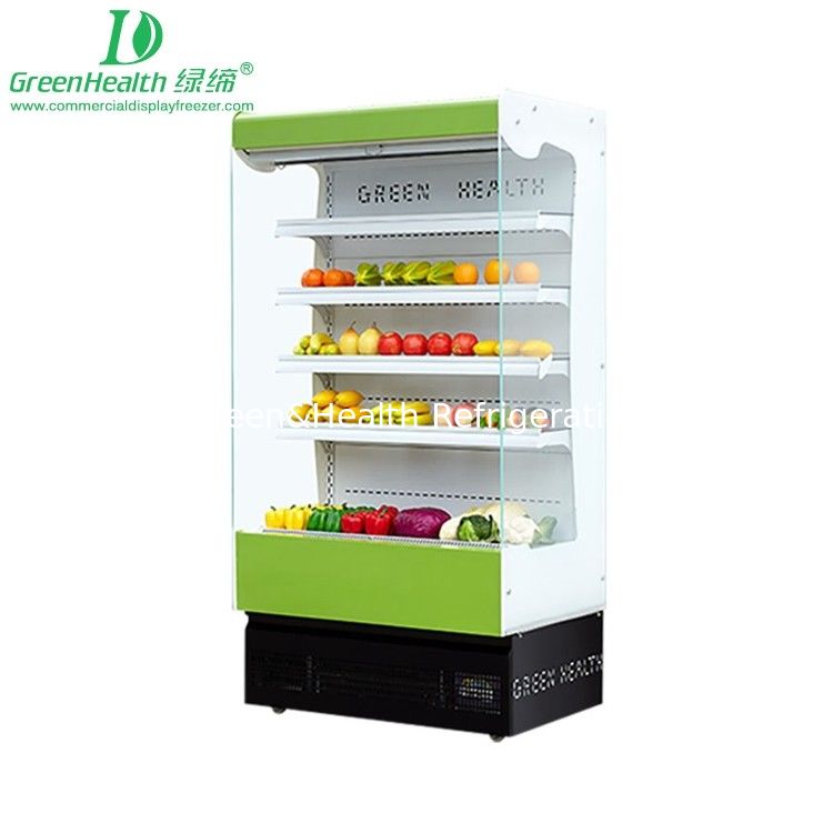 780W Multideck abierto 1.25m Multideck bebidas Tienda de comidas Cafetería Frigorífico