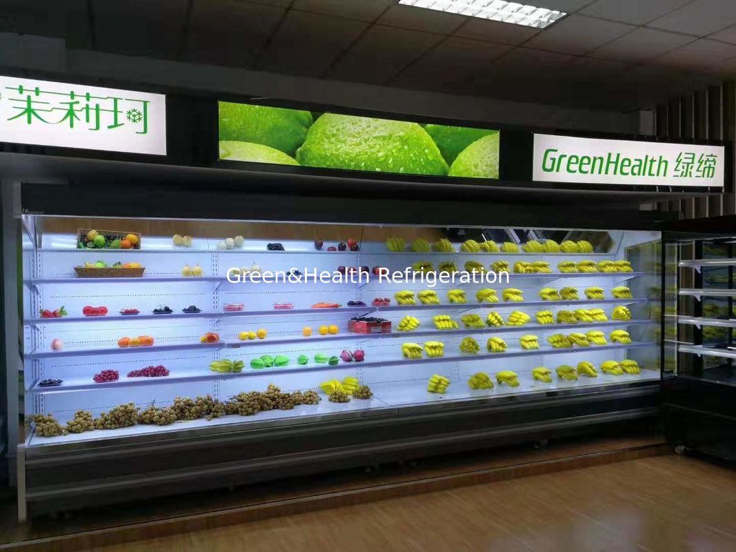- Tipo de descongelamiento de tipo automático y verde - Chiller de pantalla refrigerada de cubierta remota