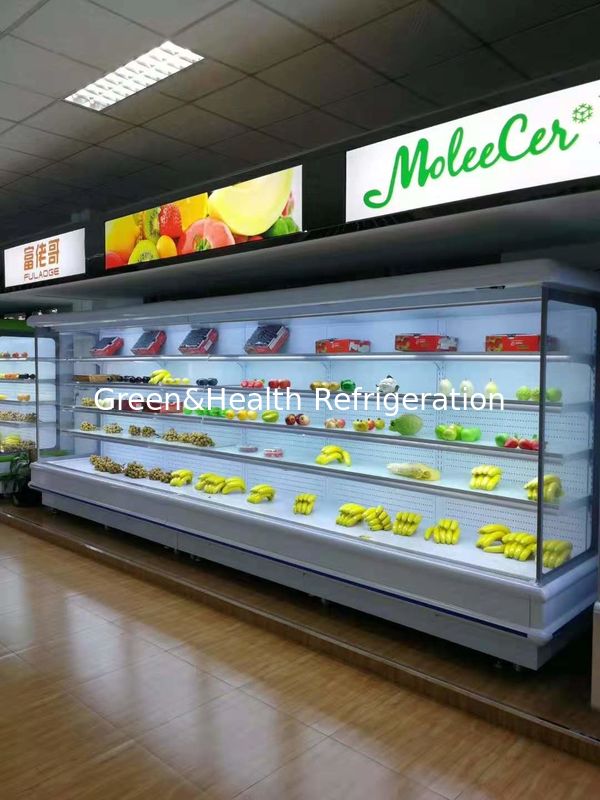 - Tipo de descongelamiento de tipo automático y verde - Chiller de pantalla refrigerada de cubierta remota