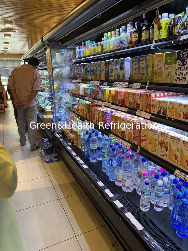 - Tipo de descongelamiento de tipo automático y verde - Chiller de pantalla refrigerada de cubierta remota