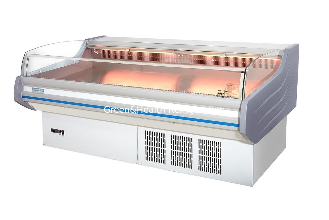 Gran refrigerador de exhibición de carnes portátil portátil de 2 a 8oC