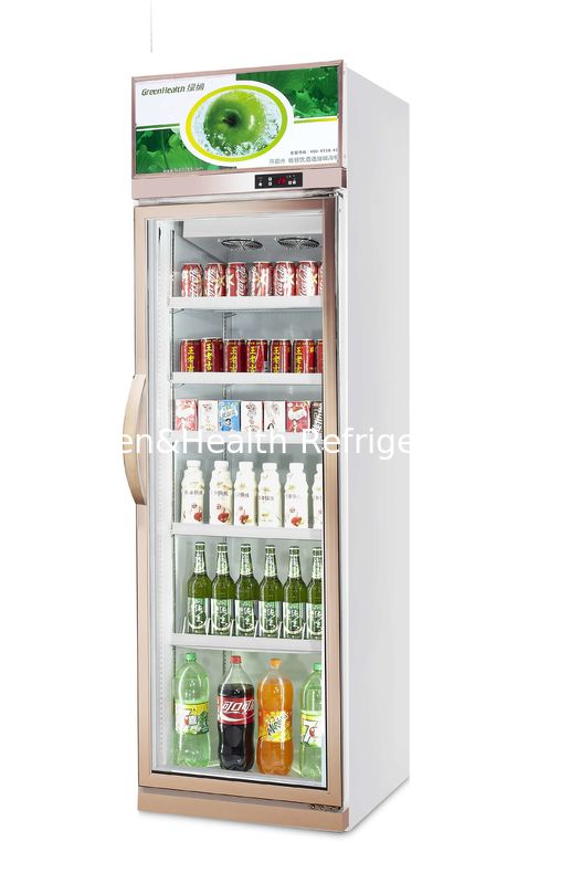 Refrigerador comercial de bebidas de 480L con compresor Danfoss y refrigerador de puerta de vidrio de control de temperatura 0-10°C