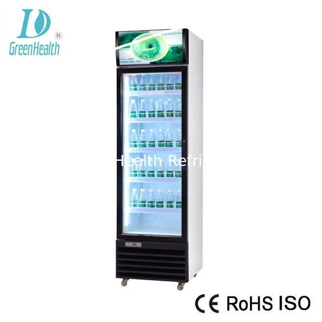 Frío de pantalla de bebidas Pepsi comercial con compressor Danfoss de 680L de capacidad y puerta giratoria caliente de cierre automático
