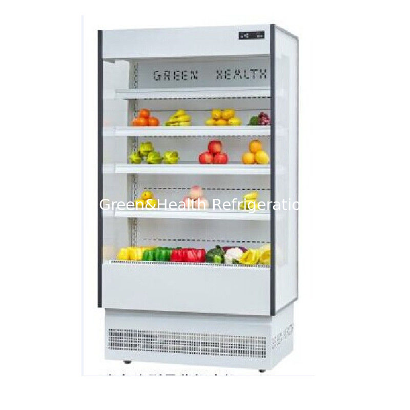Equipo de refrigeración modificado para requisitos particulares del supermercado del escaparate de la lechería de la leche de la exhibición de la fruta del color