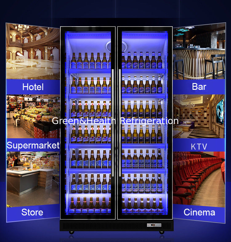 Un refrigerador más fresco de la puerta del refrigerador comercial de cristal del vino para el hotel de la barra