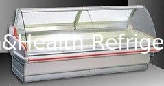 La tienda de delicatessen de encargo exhibe el refrigerador, ruedas seca el refrigerador 2.5meter del calor para conveniente
