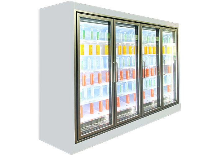 Refrigerador vertical de Multideck con ahorro de la energía del refrigerador de la barra de la vitrina del licor de la puerta