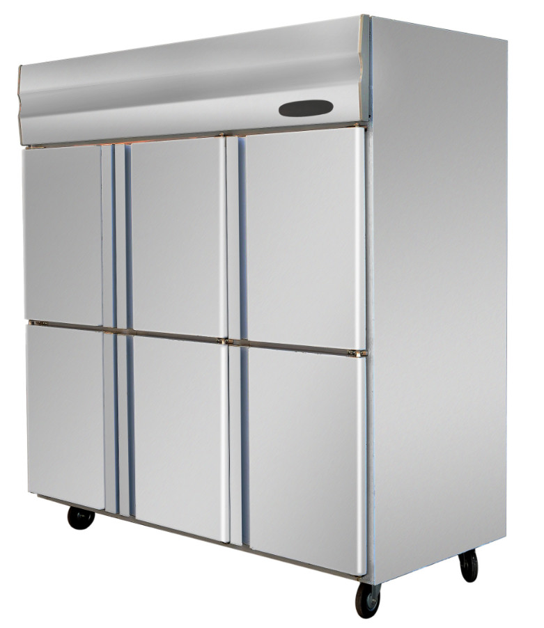 Congeladores verticales comerciales del acero inoxidable para el restaurante, congelador de Resturant
