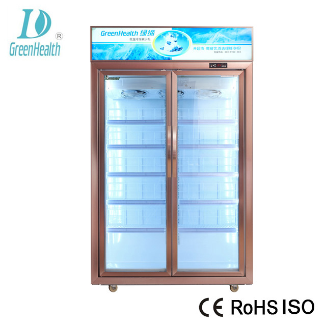 Automático descongele el refrigerador/el paseo comerciales de la bebida en congelador de refrigerador con la puerta de cristal