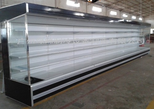 Congelador grande del proyecto del supermercado con el escaparate de Multideck/el contador de carne