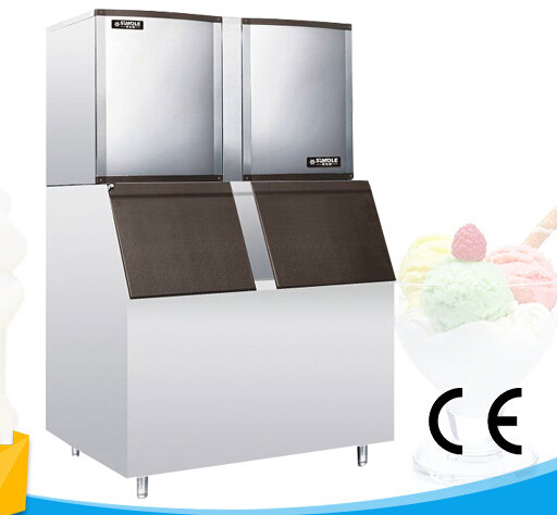 Cristal/máquina de hacer hielo clara 910KG para el enfriamiento rápido de la bebida