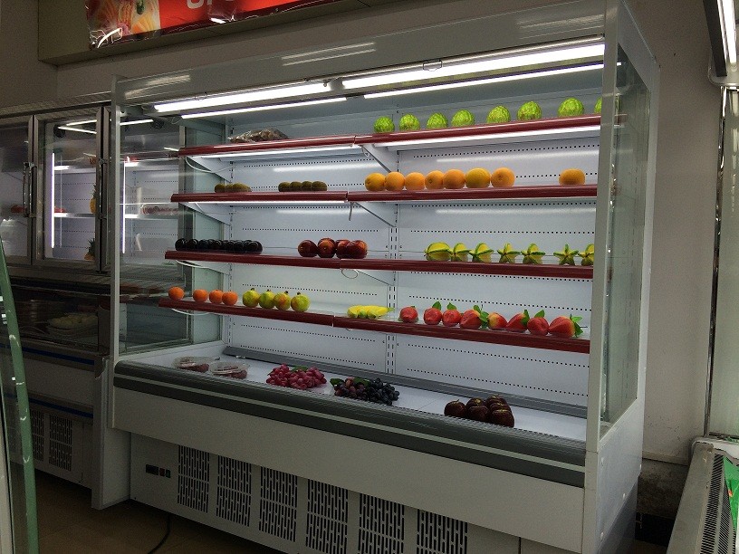 telecontrol abierto del compresor de Danfoss del refrigerador de la exhibición de Multideck del refrigerador abierto de los 2m Multideck