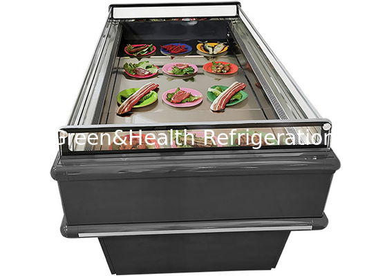 Congelador de refrigerador de la isla del supermercado del OEM para los mariscos/la fruta/la verdura
