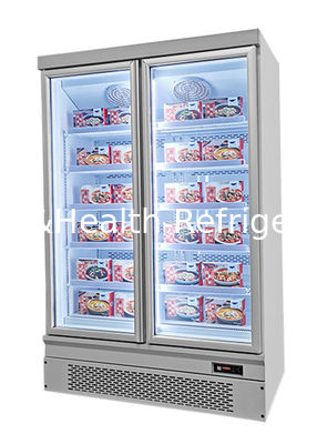 Refrigerador comercial con pantalla vertical