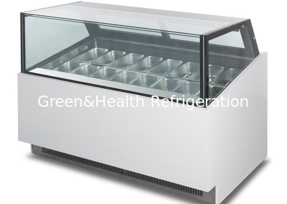 Ultra gabinete de exhibición de Gelato del congelador de la exhibición del helado de la temperatura completamente automático