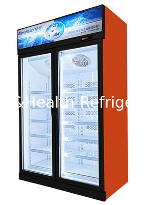 Refrigerador vertical del congelador comercial de la exhibición del rendimiento energético para la tienda
