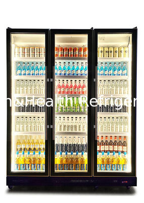 Refrigerador fresco de la exhibición de la bebida del licor de la bebida de la cerveza ligera del LED para tricolor comercial