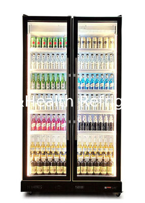 Un refrigerador más desapasible de la exhibición de la puerta de la cerveza 2 o 3 de la exhibición fría de lujo ligera de la bebida