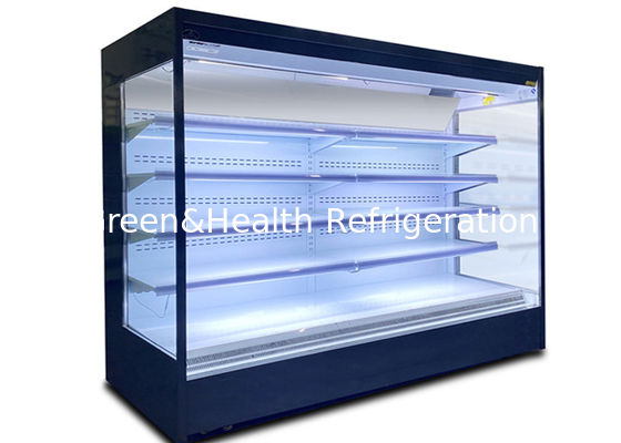 Las bebidas modificadas para requisitos particulares abren la verdura del refrigerador R404a de la exhibición y el refrigerador de las frutas