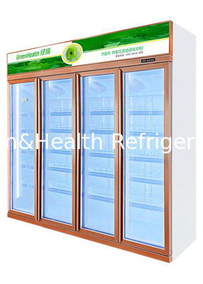 Un auto más fresco de la bebida comercial R290 descongela el refrigerador Champán de la exhibición de las bebidas