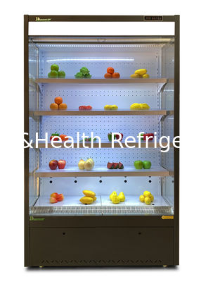 Refrigerador abierto vertical de la tienda de ultramarinos de la tienda de Mini Multideck Freezer For Chain