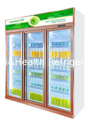 Jugos más frescos de la bebida de Price Glass Door del fabricante exhiben el refrigerador para despejar la niebla