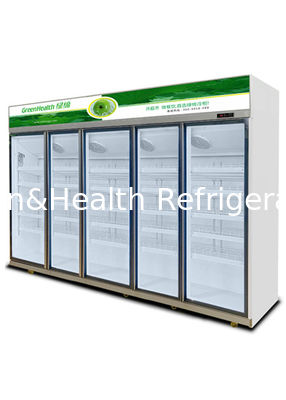 Refrigerador de bebidas de supermercado de moda para alimentos frescos