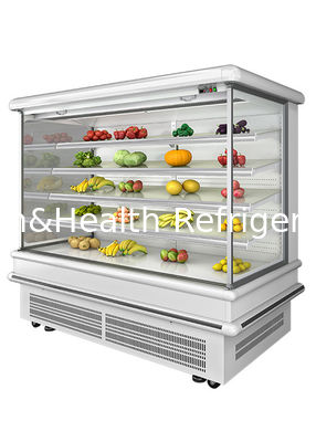 Refrigerador abierto vertical de la cortina de aire de la vitrina del refrigerador refrigerado para las verduras y las frutas