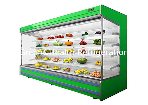 Refrigerador de exhibición de bebidas de enfriador de aire de fruta de jugo de compresor dividido